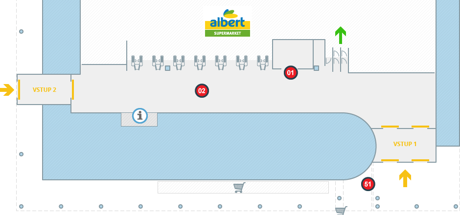 Albert hypermarket Pardubice (INTERSPAR)