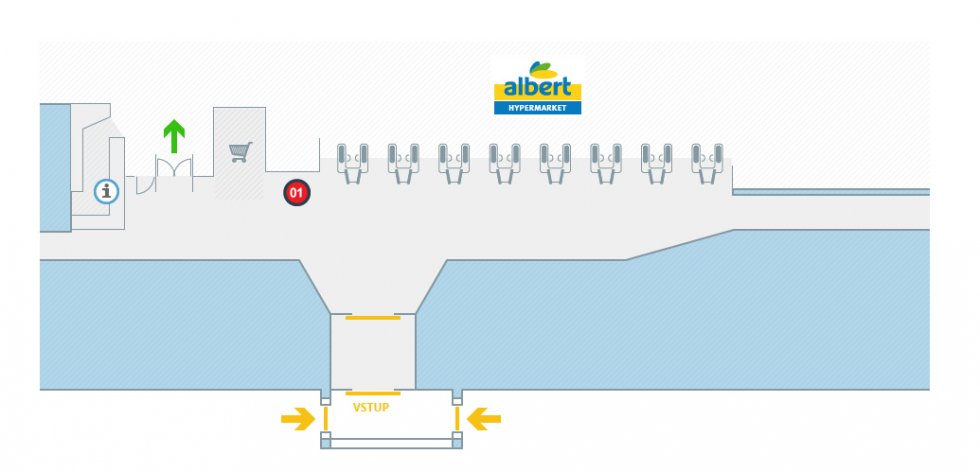 Albert hypermarket Varnsdorf