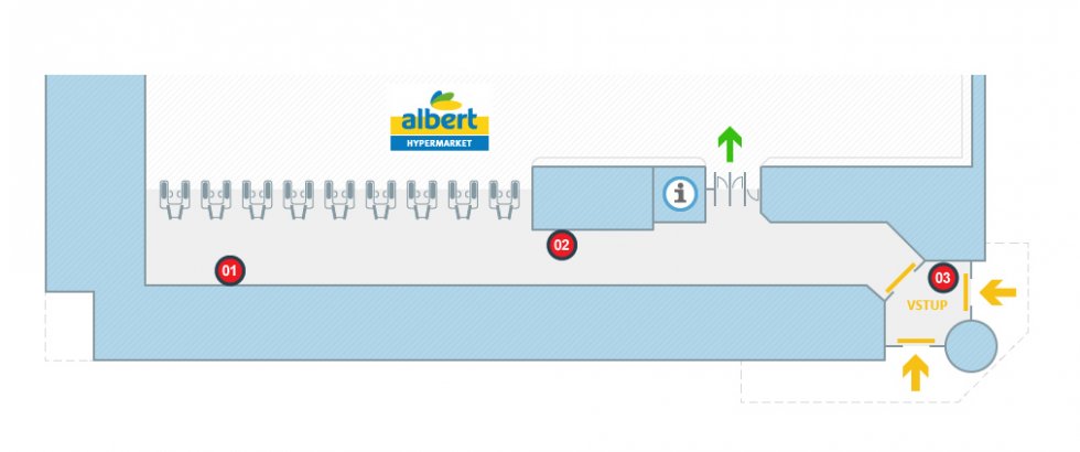 Albert hypermarket Jindřichův Hradec