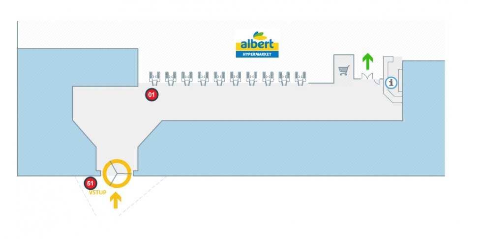 Albert hypermarket Tábor