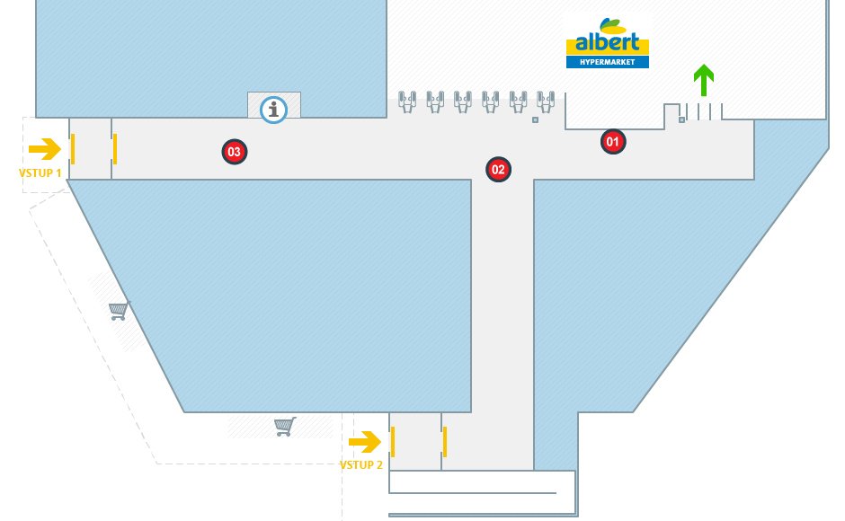 Albert hypermarket Zlín (INTERSPAR)