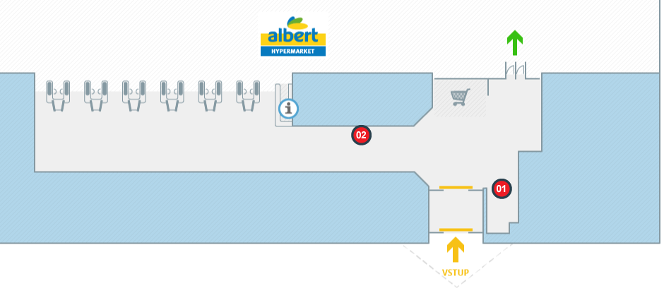 Albert hypermarket Jihlava