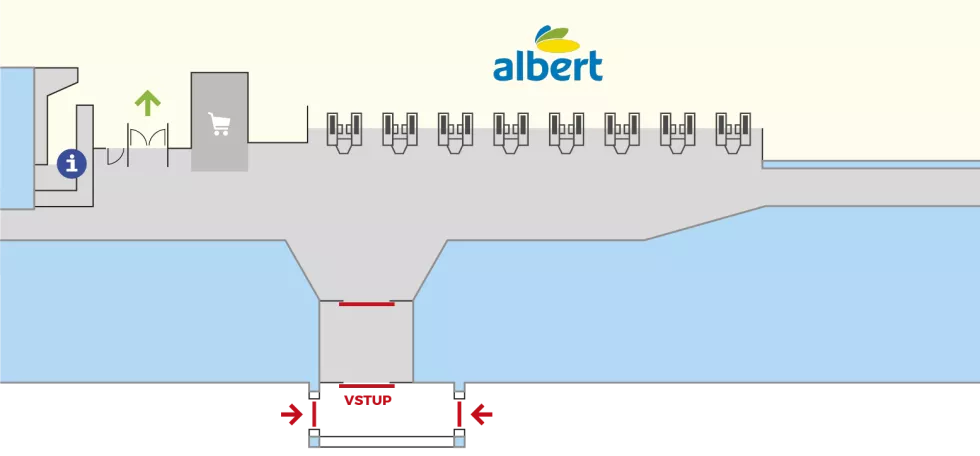 Albert hypermarket Varnsdorf