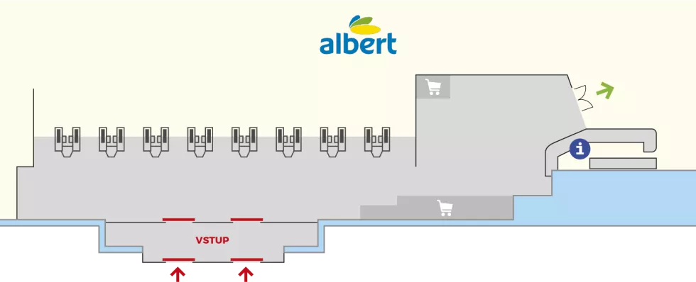Albert hypermarket Vestec