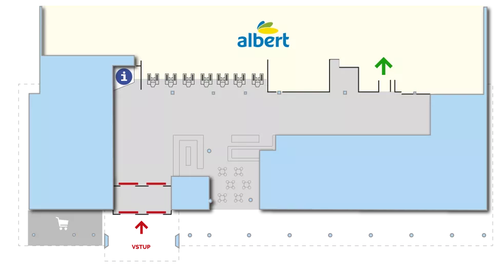 Albert hypermarket Znojmo, Brněnská