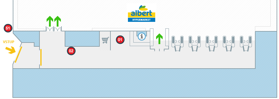 Albert hypermarket Trutnov