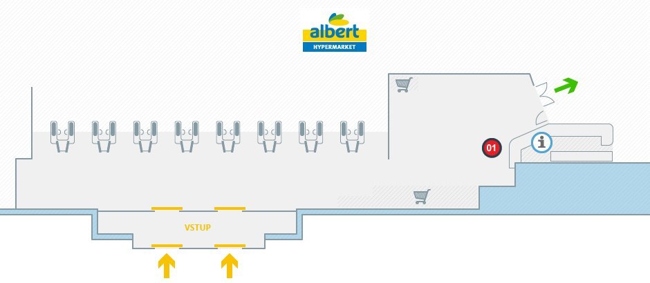 Albert hypermarket Vestec