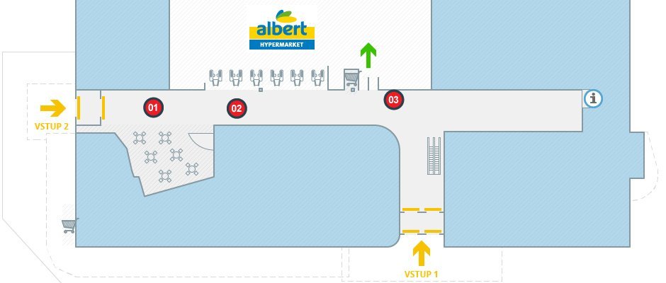 Albert hypermarket Ostrava Dubina (INTERSPAR)